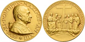 Pio XI (Achille Ratti di Desio), 1922 – 1939.

Medaglia anno XIII (1934), AV 60,82 g. Ø 43,7 mm. Per le canonizzazioni del 1934 (opus: Aurelio Mistr...