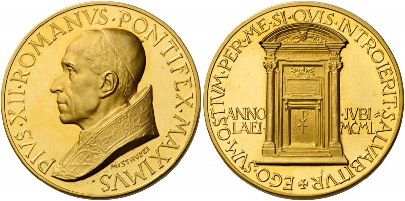 Pio XII (Eugenio Pacelli di Roma), 1939 – 1958.

Medaglia del Giubileo 1950 an...