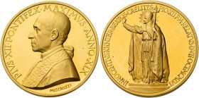 Pio XII (Eugenio Pacelli di Roma), 1939 – 1958.

Medaglia anno XIX (1957), AV 60,33 g. Ø 44 mm. Per la beatificazione di Innocenzo XI (opus: Aurelio...