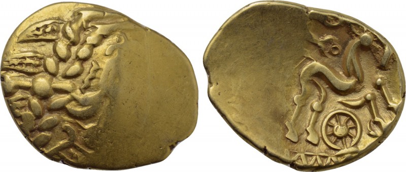 BRITAIN. Trinovantes & Catuvellauni. Uninscribed. GOLD Stater (Circa 100-40 BC)....