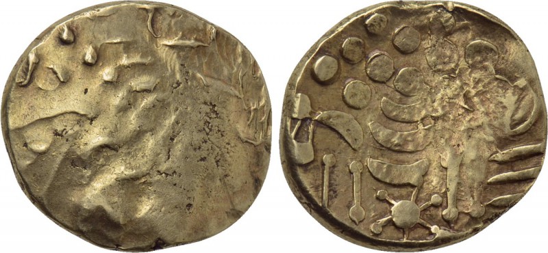 BRITAIN. Trinovantes & Catuvellauni. Uninscribed. GOLD Stater (Circa 100-40 BC)....