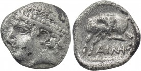 THRACE. Ainos. Diobol (Circa 421-418 BC).