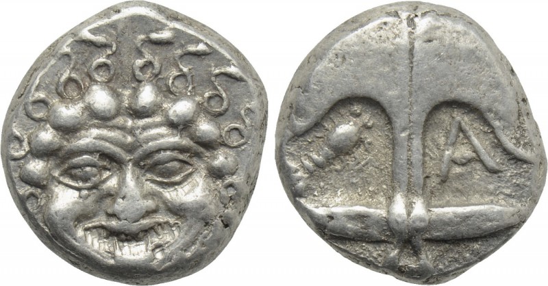 THRACE. Apollonia Pontika. Drachm (Late 5th-4th century BC). 

Obv: Anchor; A ...