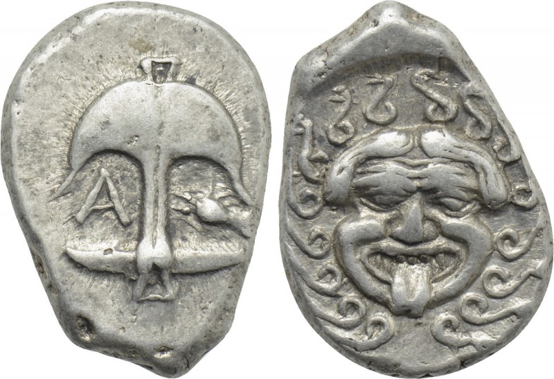 THRACE. Apollonia Pontika. Drachm (Late 5th-4th century BC). 

Obv: Anchor; A ...