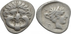 MACEDON. Neapolis. Hemidrachm (Circa 375-350 BC).