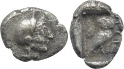 ATTICA. Athens. Obol (500/490-485/0 BC).