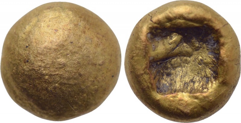 IONIA. Uncertain. EL 1/12 Stater (Circa 650-600 BC). 

Obv: Plain globular sur...
