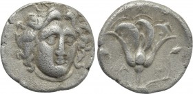 CARIA. Rhodes. Didrachm (Mid-late 4th century BC).