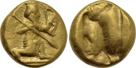 ACHAEMENID EMPIRE. Time of Darios I to Xerxes II (Circa 485-420 BC). GOLD Daric. Sardes.