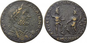 LYDIA. Bagis. Gallienus (253-268). Ae Medallion. Homonoia with Temenothyrae.