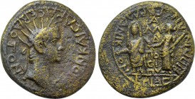 LYDIA. Magnesia ad Sipylum. Caligula with Germanicus & Agrippina I (37-41). Ae.