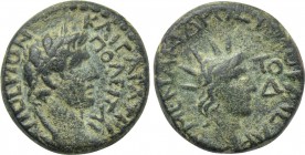 LYDIA. Tripolis. Tiberius (14-37). Ae. Menandros Metrodoros Philokaisar, magistrate.