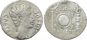 AUGUSTUS (27 BC-14 AD). Denarius. Uncertain Spanish mint (Colonia Patricia?).