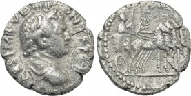 TITUS (Caesar, 69-79). Denarius. Antioch. "Judaea Capta" issue.