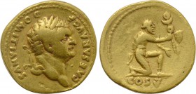 DOMITIAN (Caesar, 69-81). GOLD Aureus. Rome.