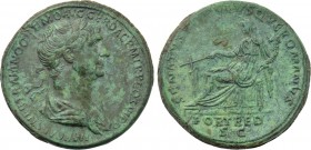TRAJAN (98-117). Sestertius. Rome.
