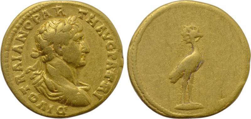 DIVUS TRAJAN (Died 117). GOLD Aureus. Rome. Struck under Hadrian.

Obv: DIVO T...