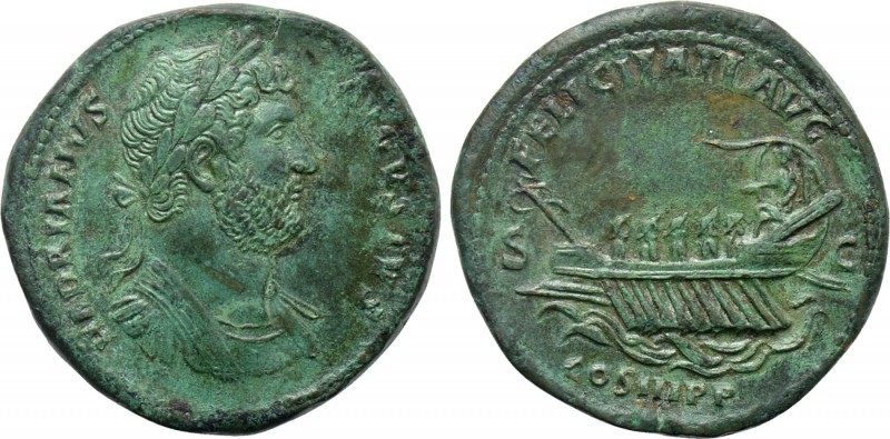 HADRIAN (117-138). Sestertius. Rome.

Obv: HADRIANVS AVGVSTVS.
Laureate and c...