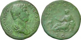 HADRIAN (117-138). Sestertius. Rome. "Travel Series" issue.