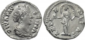 DIVA FAVSTINA I (Died 140/1). Denarius. Rome.