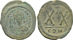 TIBERIUS II CONSTANTINE (578-582). Half Follis. Constantinople.