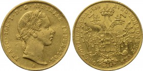 AUSTRIA. Franz Josef I (1848-1916). GOLD Ducat (1854-A). Wien (Vienna).