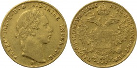 AUSTRIA. Franz Josef I (1848-1916). GOLD Ducat (1855-E). Karlsburg.