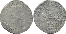 FRANCE. Louis XIII (1610-1643). Demi franc (1617-M). Toulouse.