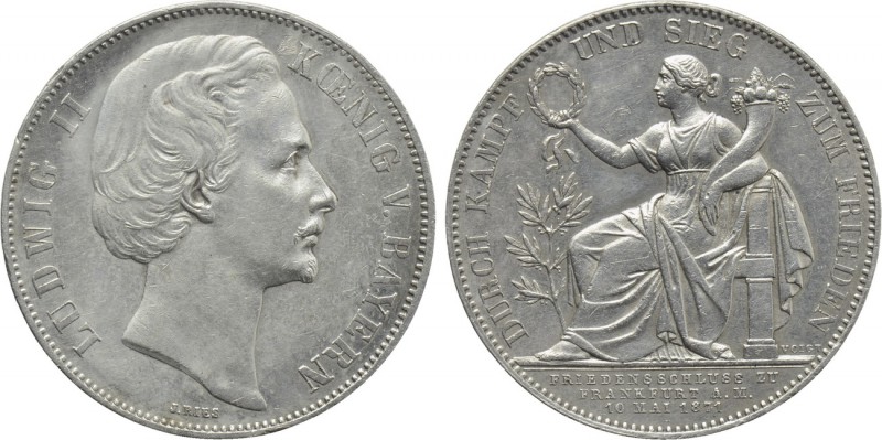 GERMANY. Bayern. Ludwig II (1864-1886). Vereinstaler (1871). München. 

Obv: L...
