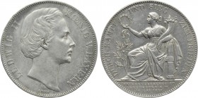 GERMANY. Bayern. Ludwig II (1864-1886). Vereinstaler (1871). München.
