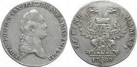 GERMANY. Sachsen. Friedrich August III (1763-1806). 2/3 Taler (1790-IEC). Dresden.