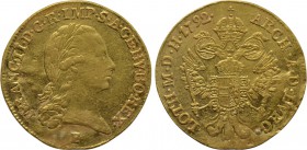 HOLY ROMAN EMPIRE. Franz II (1792-1806). GOLD Ducat (1792-E). Karlsburg.