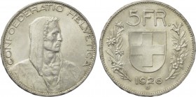 SWITZERLAND. 5 Francs (1926-B). Bern.