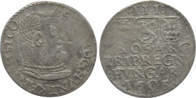 TRANSYLVANIA. Stephen Bocskai (1605-1606). Trojak (1605).