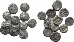10 Greek Coins; Parion, Byzantion and Achaemenid Empire.