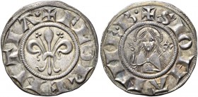 Repubblica, sec. XIII-1533. 

Fiorino di stella da 12 denari (prima del 1260, II serie), AR 1,69 g. FLORENTIA Giglio. Rv. S IOHANNE’ B Busto di S. G...