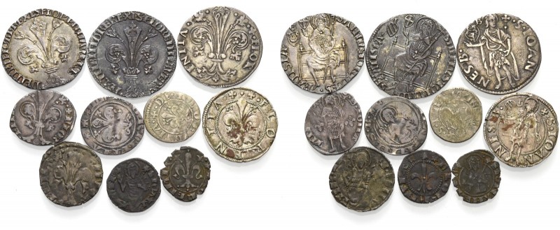 Lotto di dieci monete. Repubblica, sec. XIII-1533. 

Grosso da 5 soldi e 6 den...