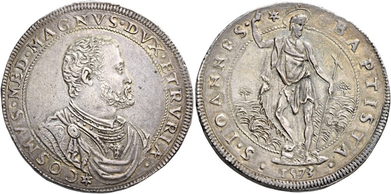 III periodo: granduca, 1569-1574. 

Piastra 1573, AR 32,27 g. COSMVS MED MAGNV...