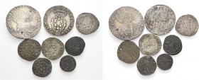 Lotto di otto monete. Cosimo I de’Medici, 1537-1574. 

Testone AR, Galeotti XV, 6. Giulio 1567 AR, Galeotti XXI, 9. Crazia Mist., Galeotti XXVI, 12....