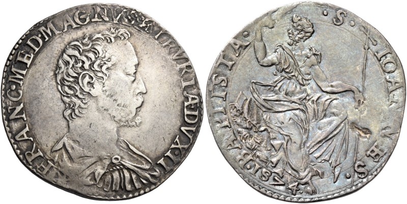 Francesco I de’Medici, 1574-1587. 

Testone 1574, AR 9,13 g. FRANC MED MAGNVS ...