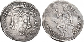 II periodo: granduca, 1588-1609. 

Mezzo giulio 1602, AR 1,40 g. FERD M MAGN DVX ETRVR III Stemma coronato. Rv. S IOANNES – BAPTISTA S. Giovanni, in...