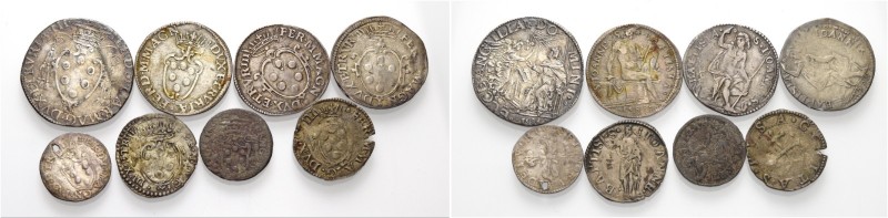 Lotto di nove monete. Ferdinando I de’Medici, 1587-1609. 

Giulio AR, Galeotti...