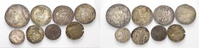 Lotto di nove monete. Ferdinando I de’Medici, 1587-1609. 

Giulio AR, Galeotti X. Mezzo giulio 1588 AR, Galeotti XLII. Mezzo giulio AR, Galeotti XLI...