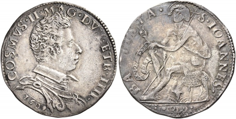 Cosimo II de’Medici, 1609-1621. 

Lira 1609, AR 4,64 g. COSMVS II MAG DVX ETR ...