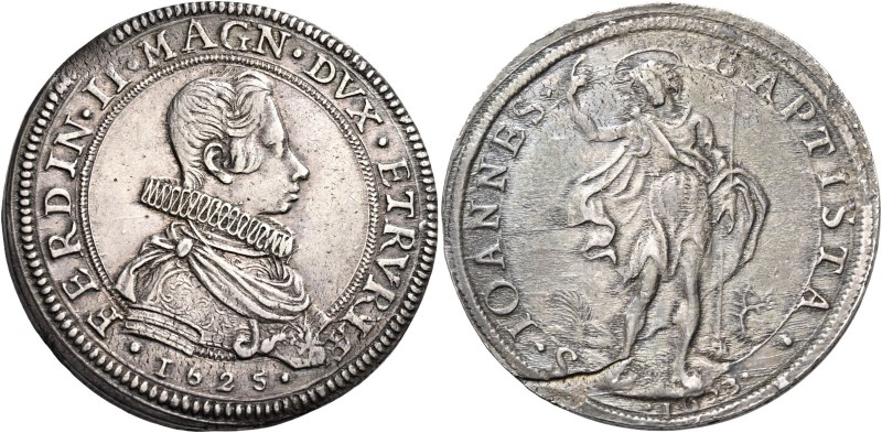 Ferdinando II de’Medici 1621-1670. 

Piastra 1625/1623, AR 32,33 g. FERDIN II ...