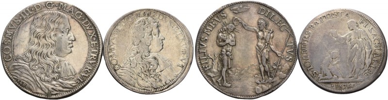 Lotto di sei monete. Cosimo III de’Medici, 1670-1723. 

Piastra 1680 AR, Galeo...