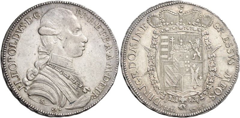 Pietro Leopoldo di Lorena, 1765-1790. 

Francescone 1785, AR 27,27 g. P LEOPOL...