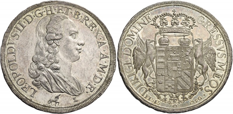 Pietro Leopoldo di Lorena, 1765-1790. 

Francescone 1790, AR 27,48 g. LEOPOLDV...