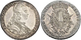 Pietro Leopoldo di Lorena, 1765-1790. 

Da 2 paoli 1780, AR 5,43 g. P LEOP D G P R – H ET B A A M D ETR Busto corazzato a d., con collare del Toson ...