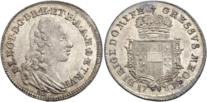 Pietro Leopoldo di Lorena, 1765-1790. 

Paolo 1783, AR 5,43 g. P LEOP D G P R ...